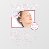 Aanpassen Huidbehandeling Botox gezicht Gedetaille Raamsticker (Vel)