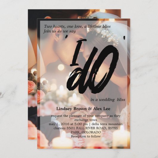 Aanpassen Ik doe Uitnodiging (Voorkant / Achterkant)