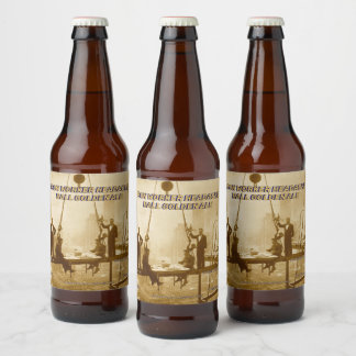Aanpassen Iron Worker Hoofdpijn Ball Home Brewed Bier Etiket