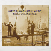 Aanpassen Iron Worker Hoofdpijn Ball Home Brewed Bier Etiket (Enkel label)