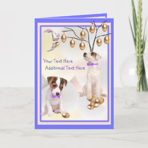 Aanpassen It Jack Russell Puppy Easter Kaart