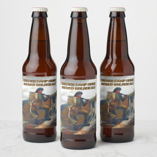 Aanpassen Jachtkamp Home Brewed Details Bier Etiket (Flessen)