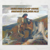 Aanpassen Jachtkamp Home Brewed Details Bier Etiket (Enkel label)