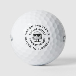 Aanpassen Jouw naam Fairway Prison Humor Golfballen