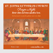 Aanpassen Kerk Gebed Nacht Het Laatste Avondmaal Raamsticker (Vel)