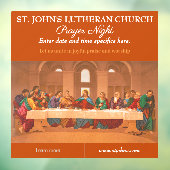 Aanpassen Kerk Gebed Nacht Het Laatste Avondmaal Raamsticker (Vel 3)