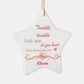 Aanpassen, kerstsierster. keramisch ornament (Rechts)