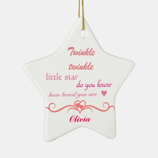 Aanpassen, kerstsierster. keramisch ornament (Rechts)