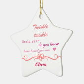 Aanpassen, kerstsierster. keramisch ornament (Links)