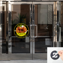 Aanpassen Kippenvleugel Restaurant Grote Voorruit  Raamsticker