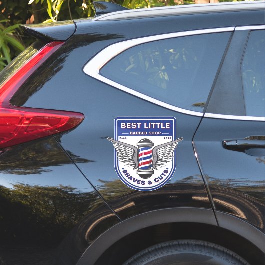 Aanpassen Klassieke Kapperstraditiepool  Sticker (Auto Zijkant)