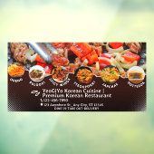 Aanpassen Koreaanse keuken Restaurant Advertentie Raamsticker (Vel 3)