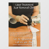 Aanpassen Laser Behandeling Litteken Verwijderings Raamsticker (Vel)
