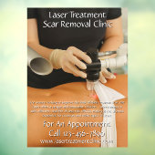 Aanpassen Laser Behandeling Litteken Verwijderings Raamsticker (Vel 3)