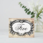 Aanpassen  look Tafelnummerkaart Briefkaart (Staand voorkant)