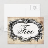 Aanpassen  look Tafelnummerkaart Briefkaart (Voorkant / Achterkant)