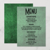 Aanpassen - Maak je eigen groene grunge textuur Menu (Voorkant / Achterkant)