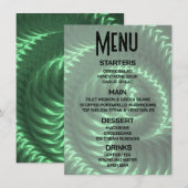 Aanpassen - Maak je eigen groene metalen spiraal Menu (Voorkant / Achterkant)