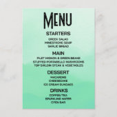 Aanpassen - Maak je eigen groene ombré waterverf Menu (Voorkant)