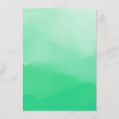 Aanpassen - Maak je eigen groene ombré waterverf Menu (Achterkant)