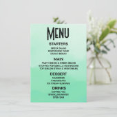 Aanpassen - Maak je eigen groene ombré waterverf Menu (Staand voorkant)