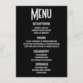 Aanpassen - Maak Je Eigen Zwarte Aangepaste Menu (Voorkant)