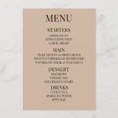 Aanpassen - Maak Uw Eigen Aangepaste Beige Menu (Voorkant)