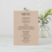 Aanpassen - Maak Uw Eigen Aangepaste Beige Menu (Staand voorkant)