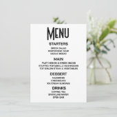 Aanpassen - Maak uw eigen aangepaste menu (Staand voorkant)