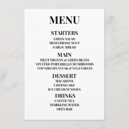 Aanpassen - Maak uw eigen menu