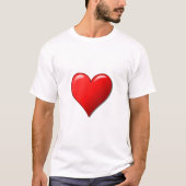 Aanpassen Mannen Basic T-Shirt Red Head Print (Voorkant)