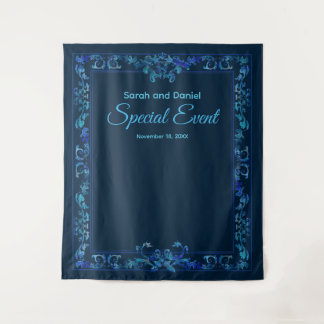 Aanpassen met de barok Special Event Blue Wandkleed