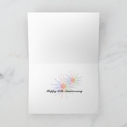Aanpassen met elk jaar~Een Jubileum vieren Kaart (Binnen)