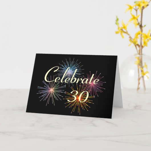 Aanpassen met elk jaar~Een Jubileum vieren Kaart (Gele Bloem)