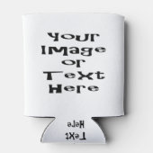 Aanpassen met gepersonaliseerde afbeeldingen en te blikjeskoeler (Achterkant)