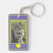 Aanpassen met het Memorial Keyring van het Kat van Sleutelhanger (achterkant)