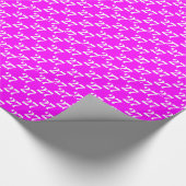 Aanpassen met Initiaal, Witte Letter, Nummermagent Cadeaupapier (Hoek)