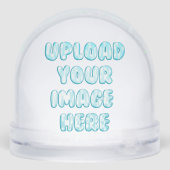 Aanpassen met je foto op ware grootte sneeuwbol (Achterkant)
