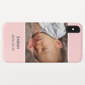 Aanpassen met je meisjesfoto - Roze stijlvol Case-Mate iPhone Case (Achterkant (horizontaal))