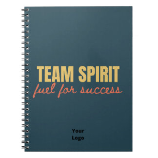 Aanpassen met Logo Team Spirit Kantoor Company Notitieboek