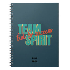 Aanpassen met Logo Team Spirit Kantoor Company Notitieboek