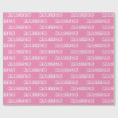 Aanpassen met naam, tekst, Birthday Gift Cadeaupapier (Vlak)