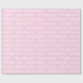 Aanpassen met naam, tekst, Birthday Gift Cadeaupapier (Vlak)