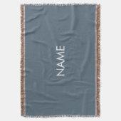 Aanpassen met naam, tekst minimalistisch grijs / b deken (Voorkant Verticaal)