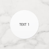 Aanpassen met naam, tekst minimalistisch zwart wit confetti (Kleine voorkant)