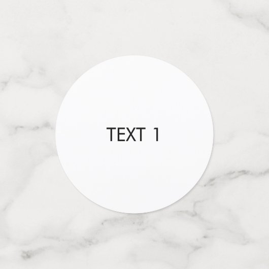 Aanpassen met naam, tekst minimalistisch zwart wit confetti (Kleine voorkant)