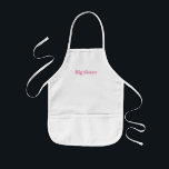 Aanpassen met naam, tekstminimalistische Big Siste Kinder Schort<br><div class="desc">Aanpassen met naam,  tekstminimalistische Big Sister Kinderen Apron</div>