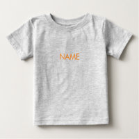 Aanpassen met naam, tekstminimalistische oranje le