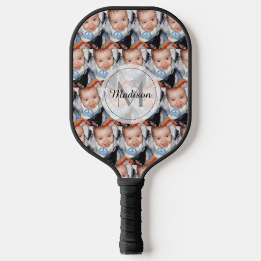 Aanpassen met uw aangepaste fotopatroon Monogram Pickleball Paddle (Voorkant)