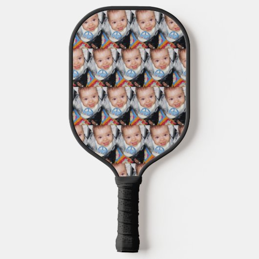 Aanpassen met uw aangepaste fotopatroon Monogram Pickleball Paddle (Achterkant)